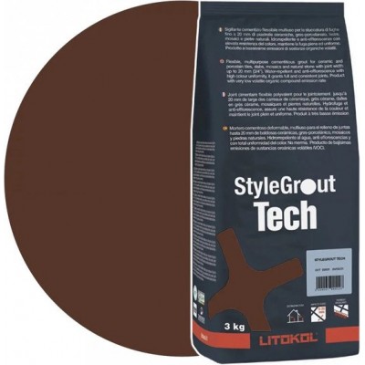 Цементна фуга Litokol StyleGrout Tech 0-20 (Brown 1) 3 кг (SGTCHBRW10063)